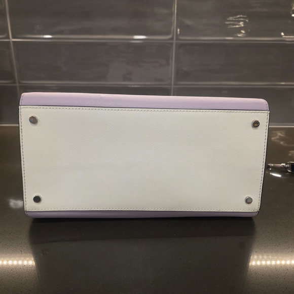 Kate Spade Pastel Purple and Dark Blue Satchel - Picture 6 of 9